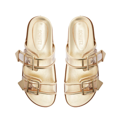 Naomi Sporty Vinyl & Metallic Sandal - Schutz Shoes