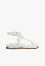 Laurel Sporty Sandal 5 White Deluxe Nappa - Schutz Shoes
