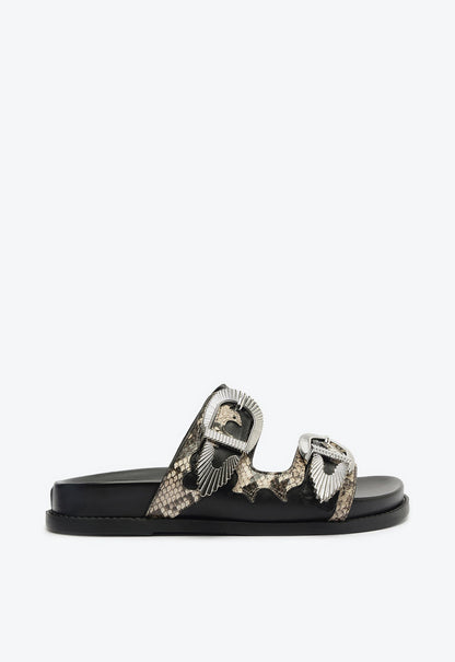 Harper Sporty Leather Sandal 5 Black Atanado Prime Leather - Schutz Shoes