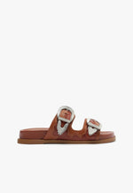 Harper Sporty Leather Sandal 5 Brown Atanado Leather - Schutz Shoes