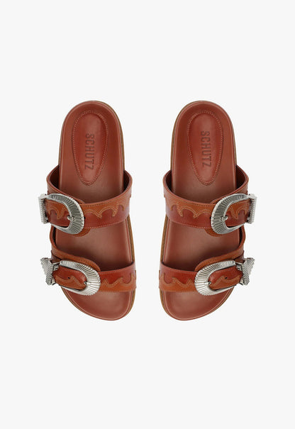 Harper Sporty Leather Sandal - Schutz Shoes