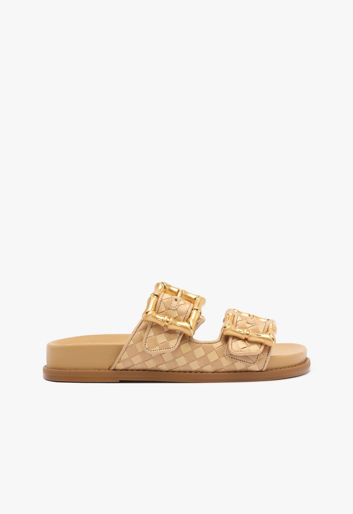 Enola Beige Sporty Sandal 5 Beige Atanado Leather - Schutz Shoes