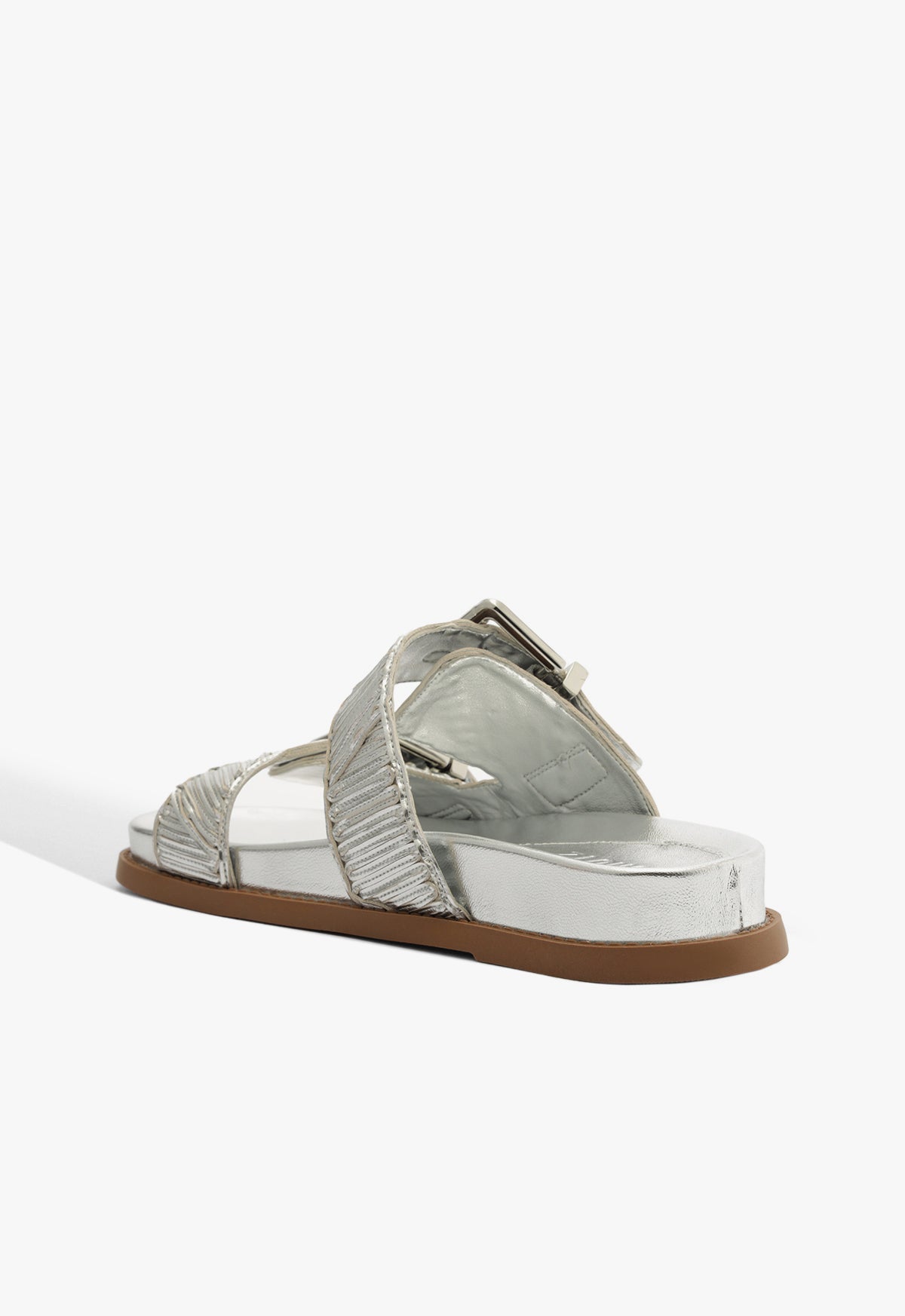 Lupita Buckle Sporty Metallic Sandal - Schutz Shoes