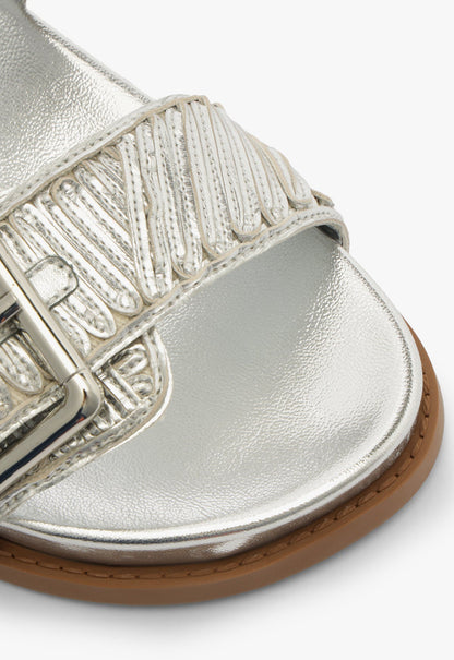 Lupita Buckle Sporty Metallic Sandal - Schutz Shoes