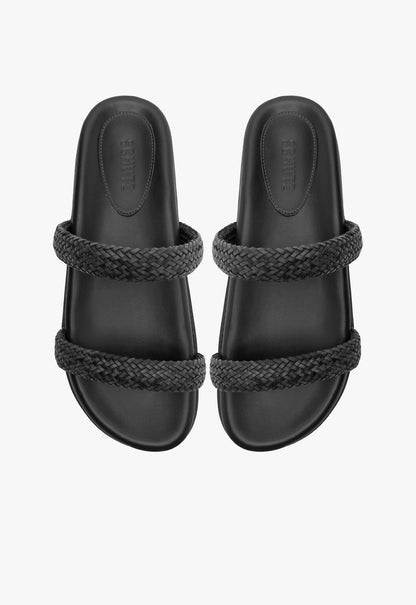 Ruby Black Sporty Sandal - Schutz Shoes