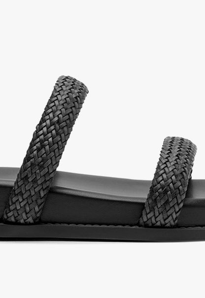 Ruby Black Sporty Sandal - Schutz Shoes