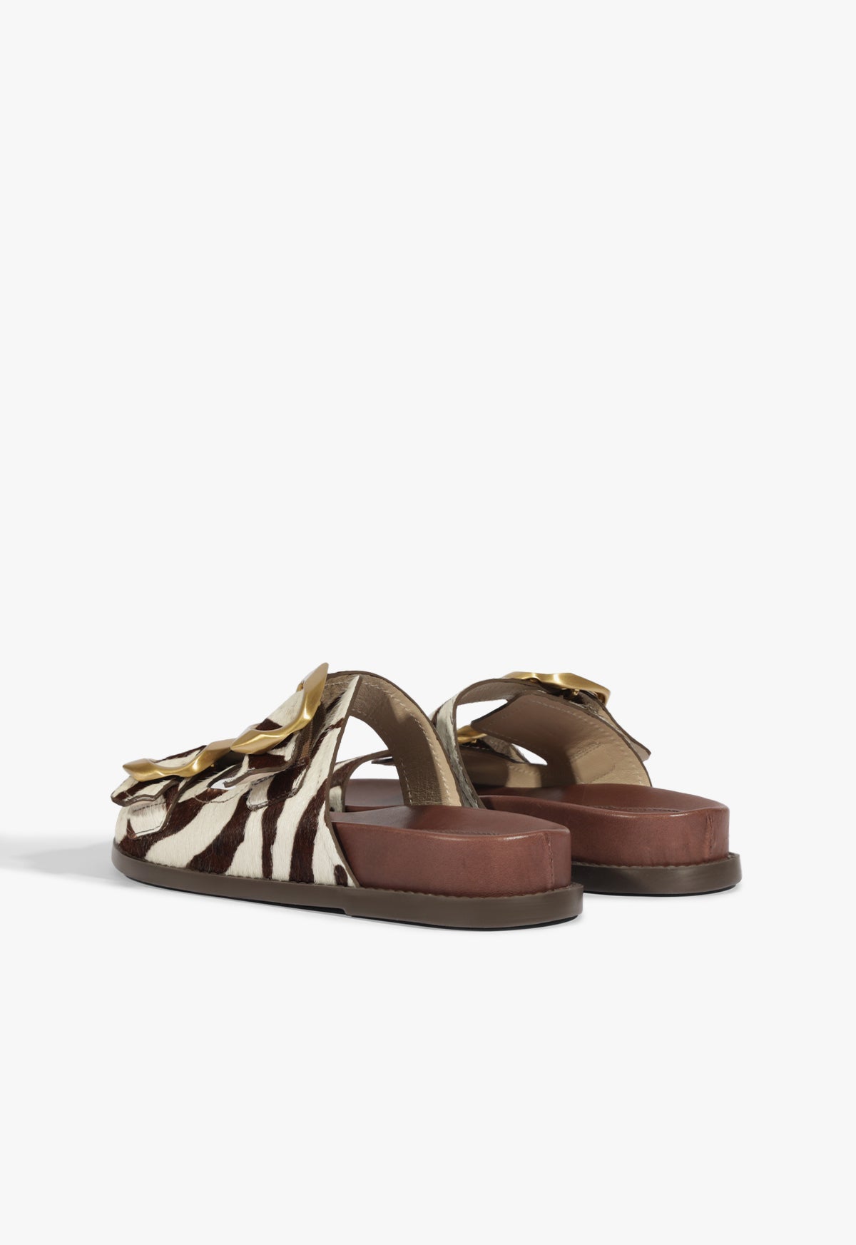 Olga Animal Print Leather Sporty Sandal - Schutz Shoes
