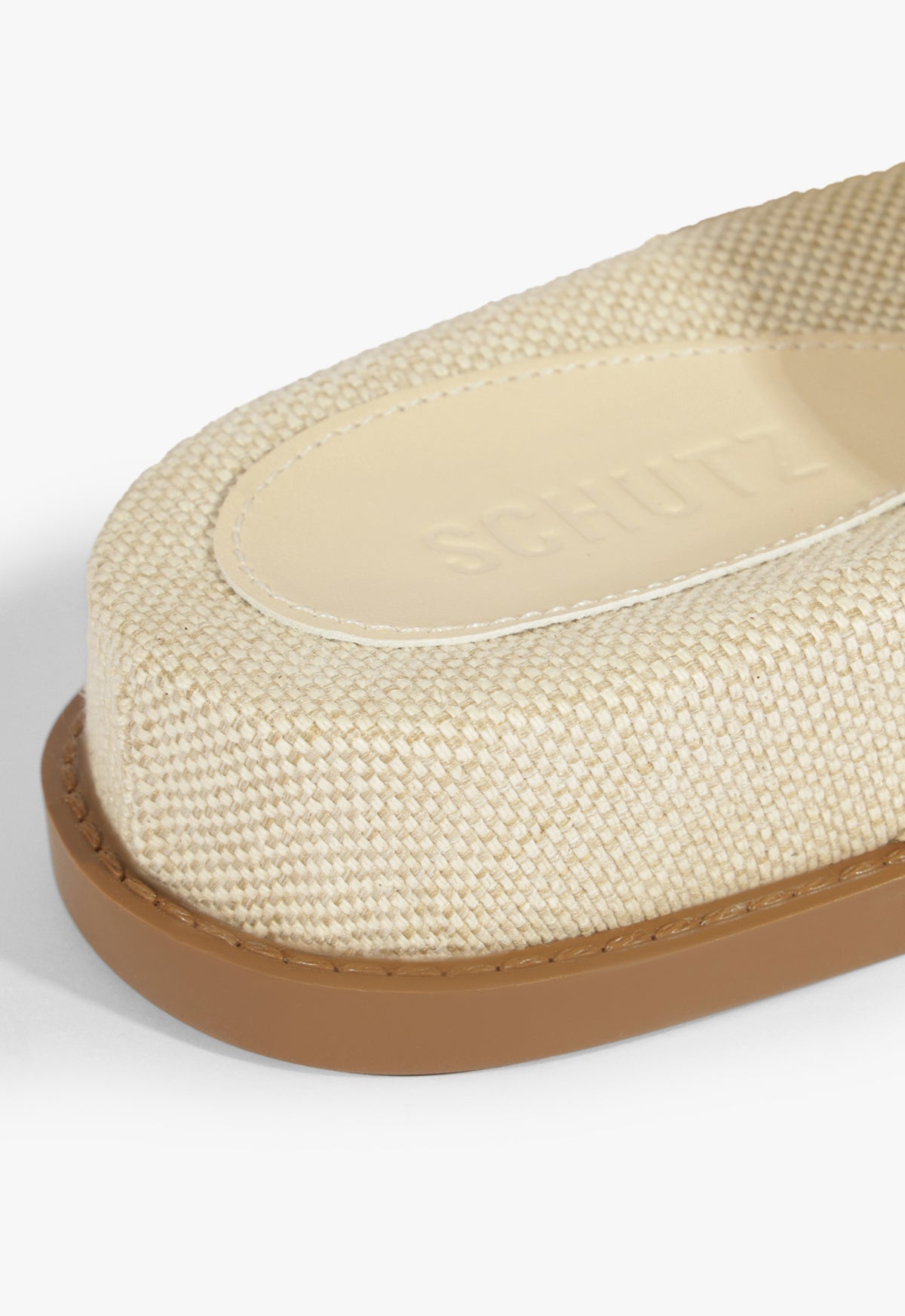 Olga Beige Linen Sporty Sandal - Schutz Shoes