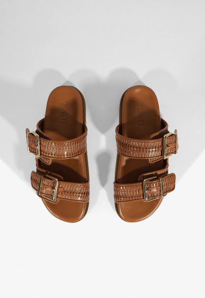 Naomi Brown Sporty Sandal - Schutz Shoes