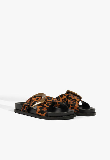 Lois Sporty Calf Hair Sandal - Schutz Shoes