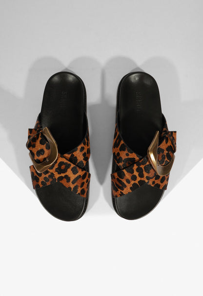 Lois Sporty Calf Hair Sandal - Schutz Shoes