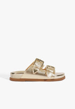Naomi Metallic Sporty Sandal 5 Platinum Metallic - Schutz Shoes