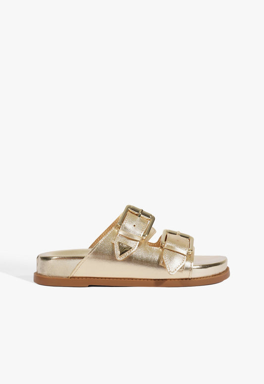 Naomi Metallic Sporty Sandal 5 Platinum Metallic - Schutz Shoes