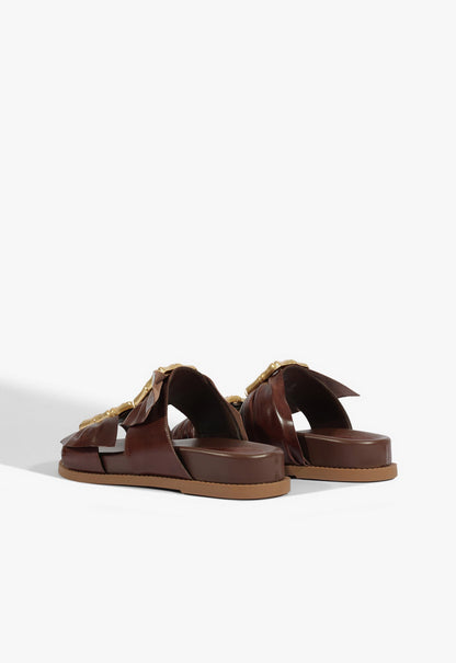 Enola Bamboo Leather Sporty Sandal - Schutz Shoes