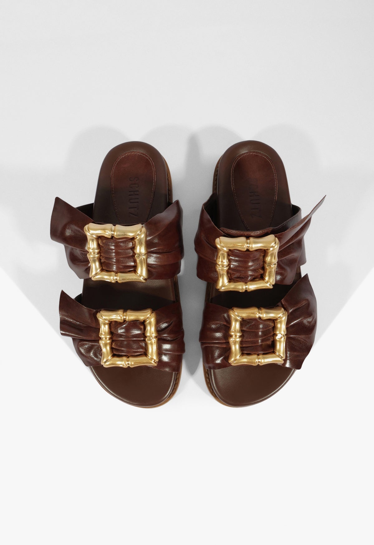 Enola Bamboo Leather Sporty Sandal - Schutz Shoes