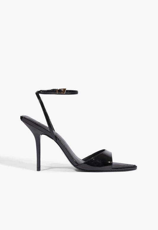 Elodie Buckle Patent Leather Sandal 5 Black Patent - Schutz Shoes