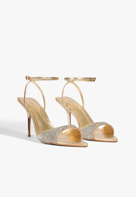 Elodie Buckle Shine Metallic Sandal - Schutz Shoes