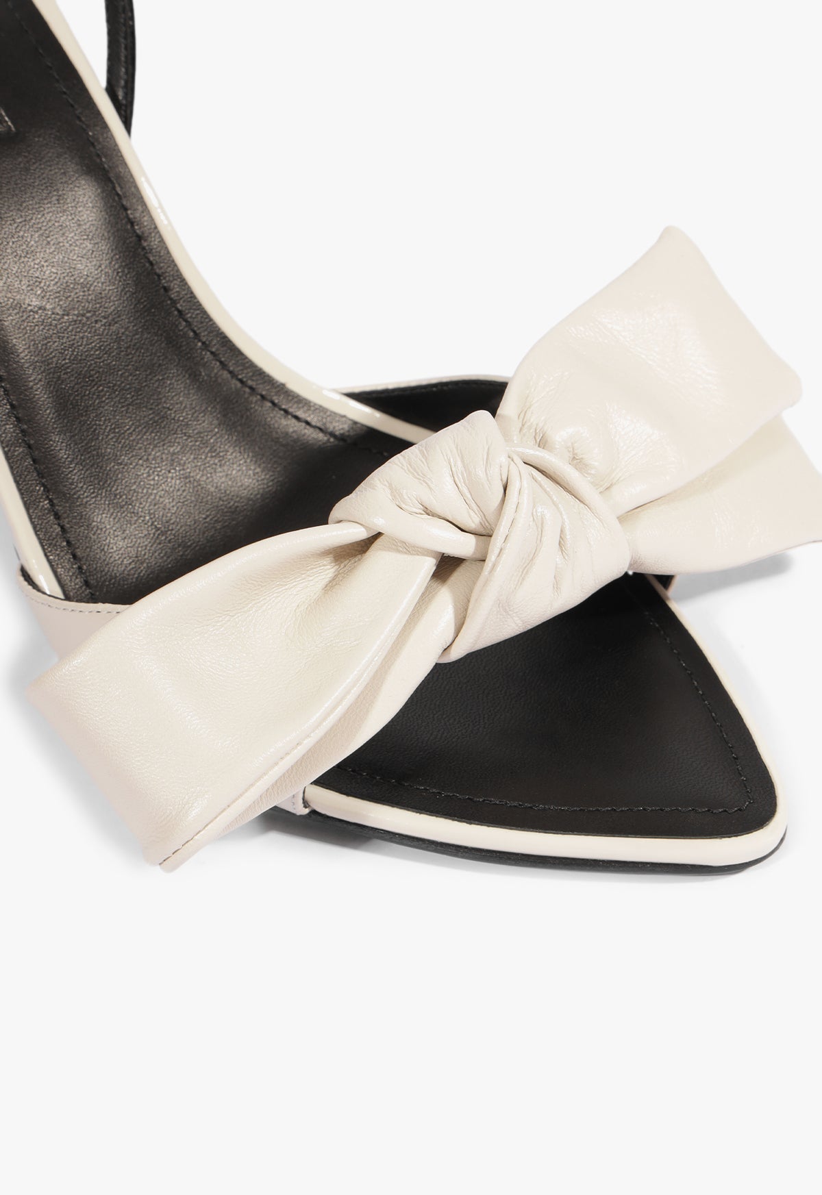 Elodie Buckle Bow Leather Sandal - Schutz Shoes