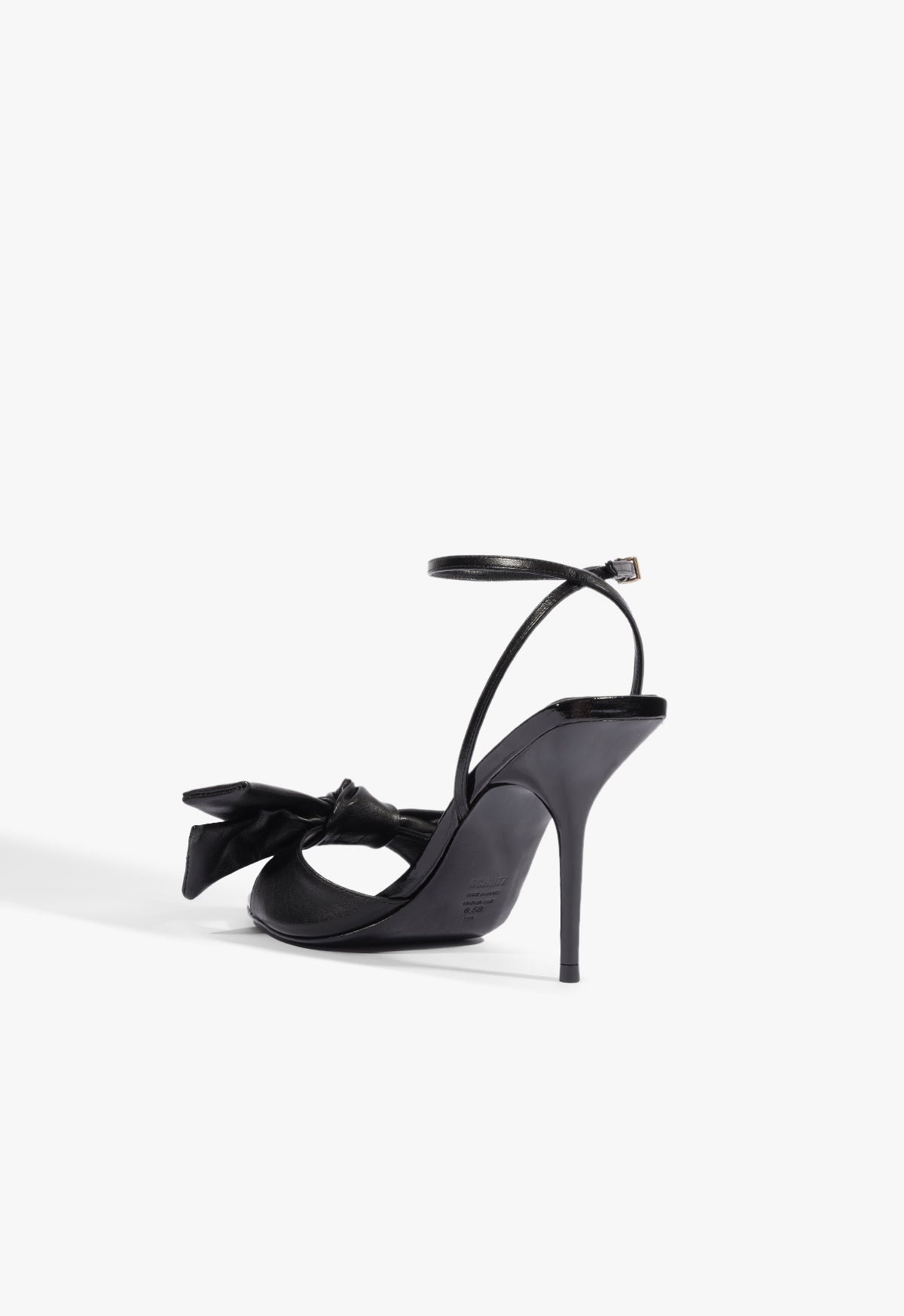 Elodie Buckle Bow Leather Sandal - Schutz Shoes