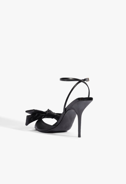 Elodie Buckle Bow Leather Sandal - Schutz Shoes