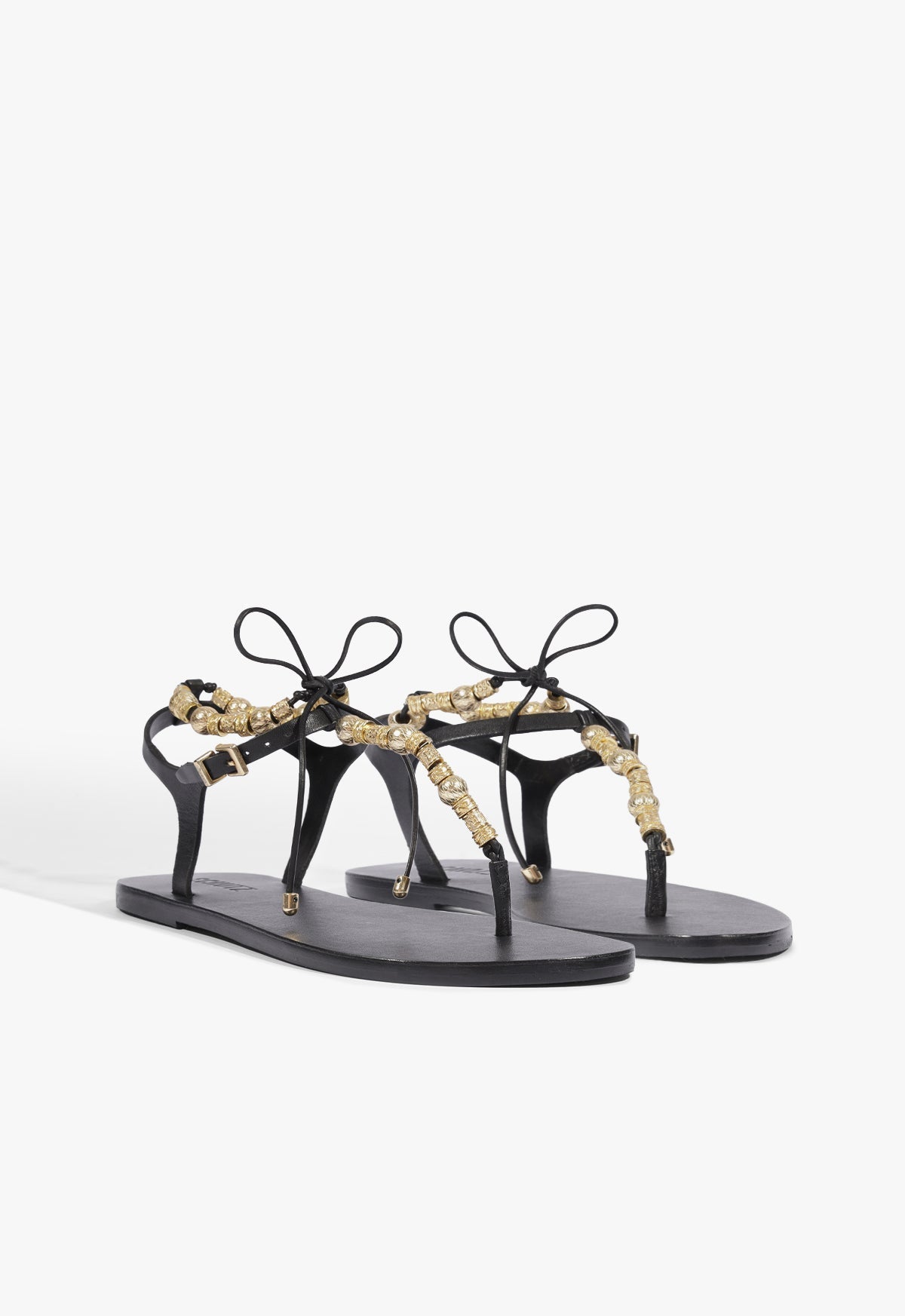 Nia Leather Flat Sandal - Schutz Shoes