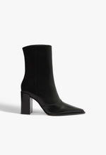 Raffaela Leather Bootie 5 Black Leather - Schutz Shoes
