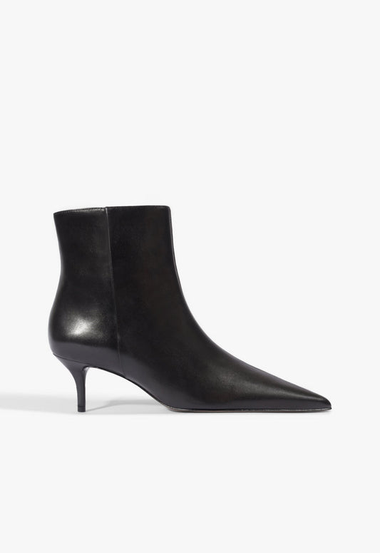 Mikki Mid Bootie 5 Black Leather - Schutz Shoes