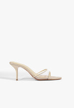 Elodie Vinyl Raffia Sandal 5 Natural Nibs Synthetic - Schutz Shoes
