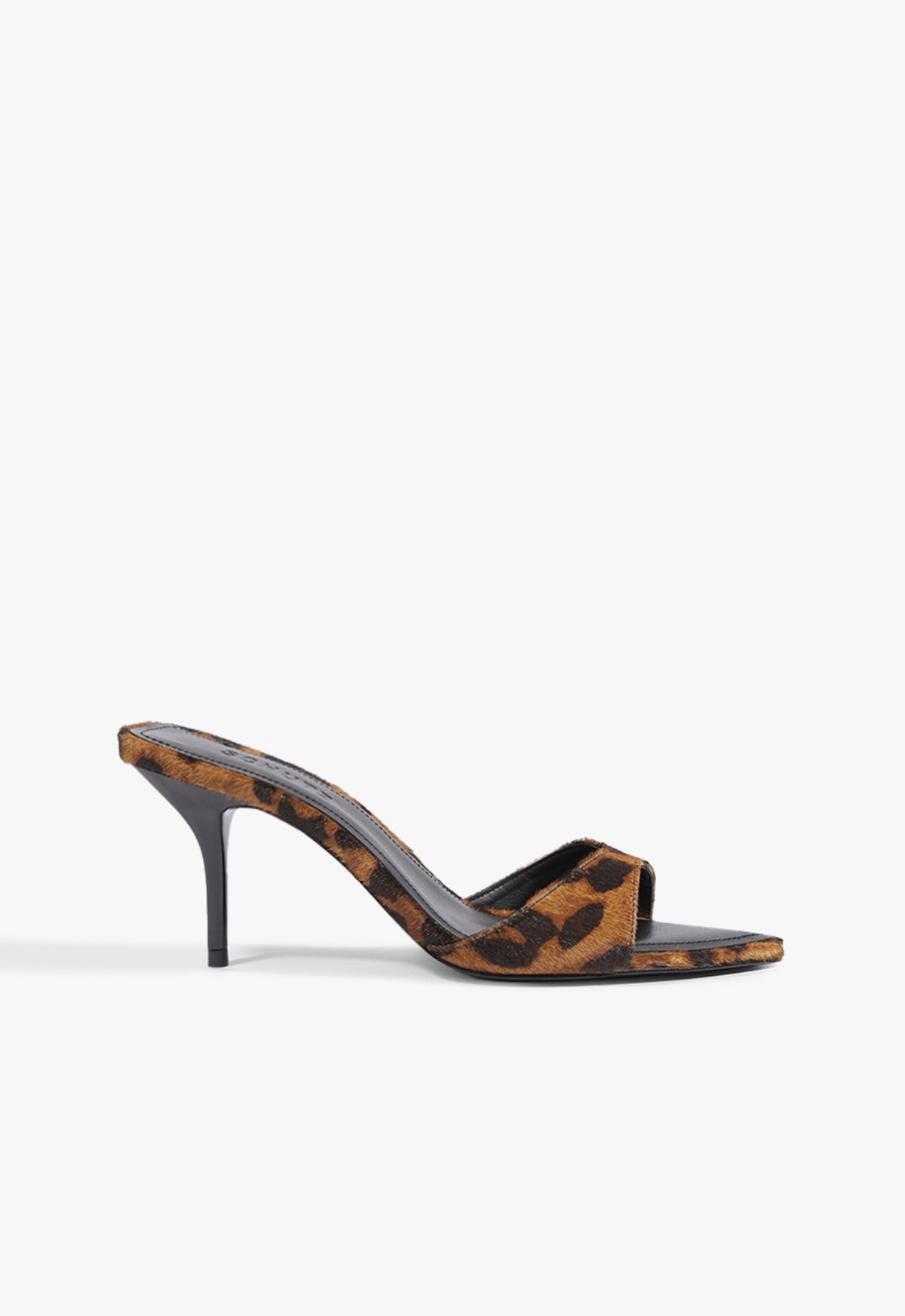 Elodie Calf Hair Sandal 5 Animal Print Leather - Schutz Shoes