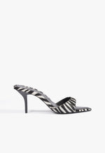 Elodie Calf Hair Sandal 5 Black Leather - Schutz Shoes