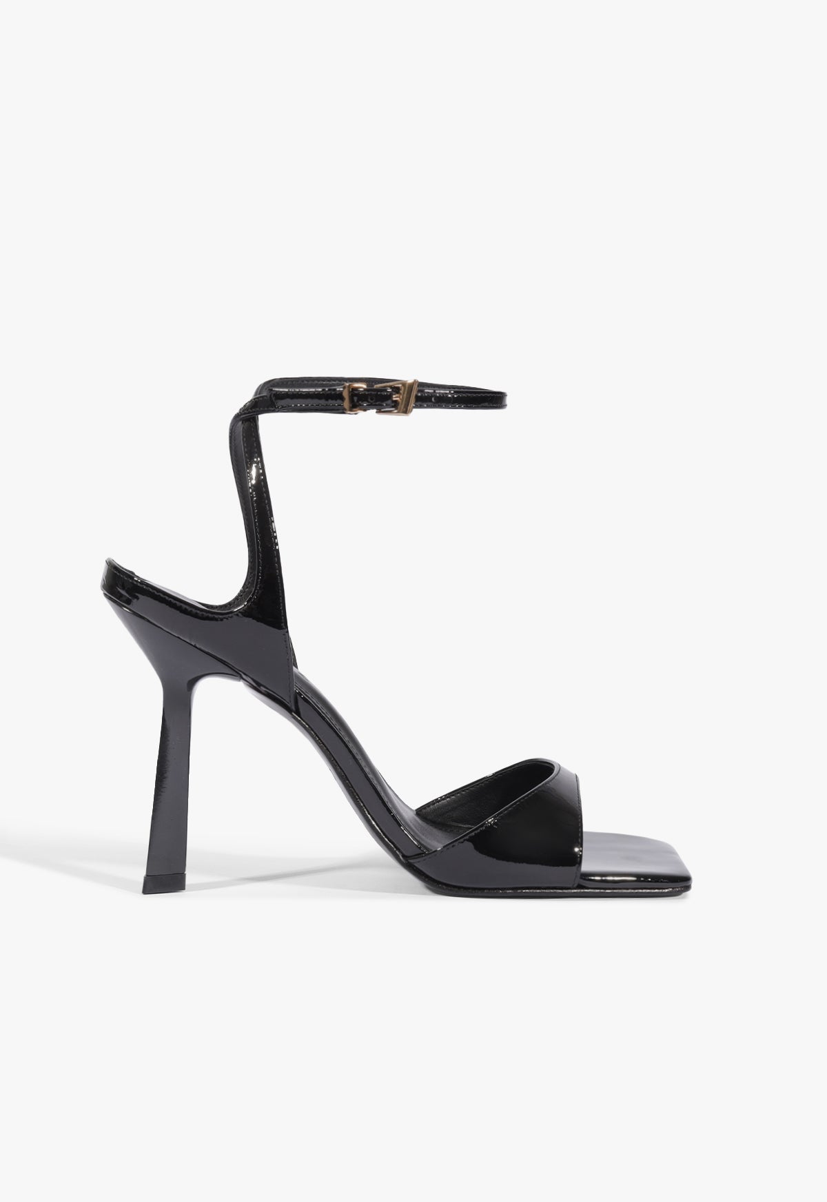 Ciara Patent Leather Sandal 5 Black Patent - Schutz Shoes