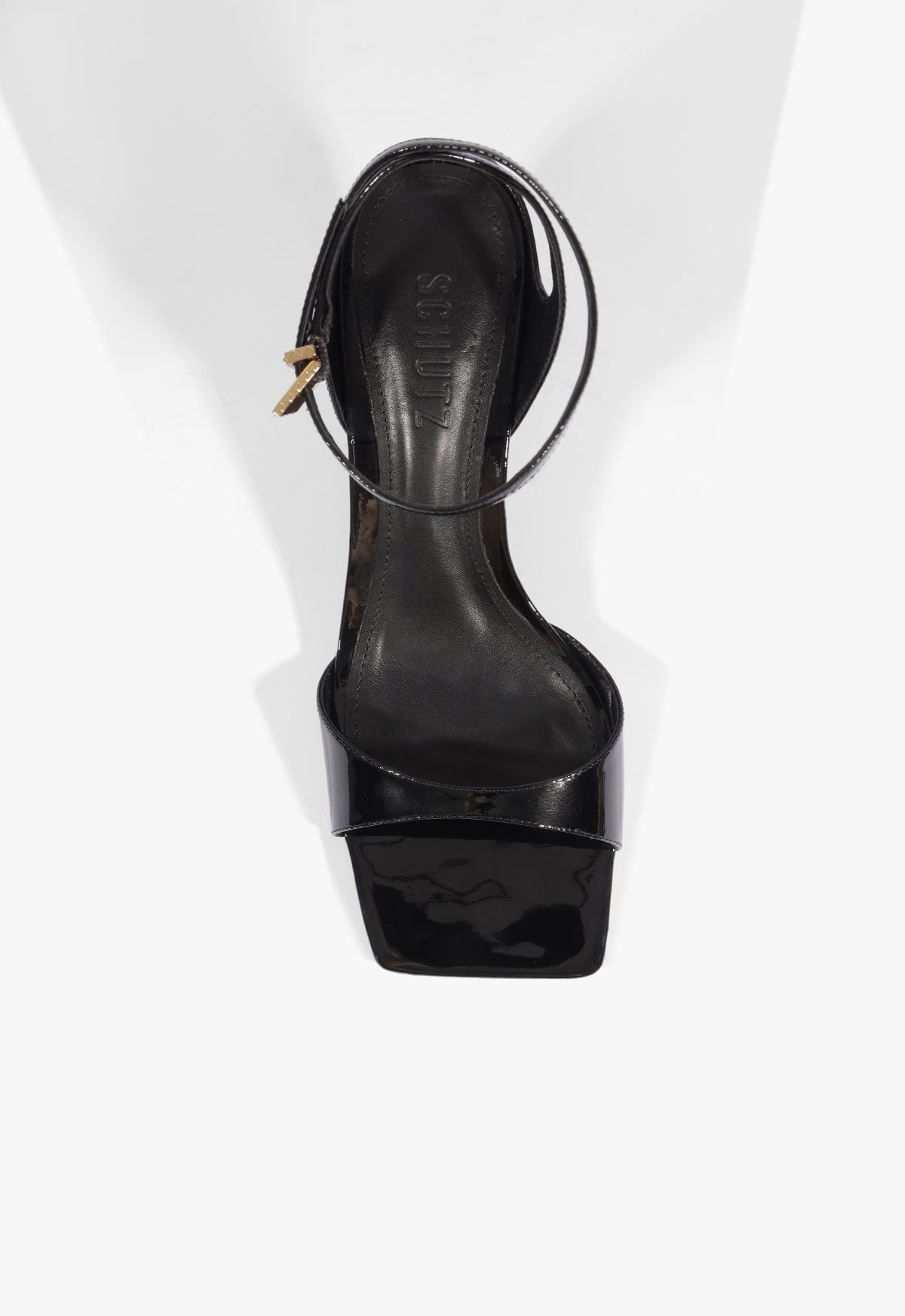 Ciara Mid Patent Leather Sandal - Schutz Shoes