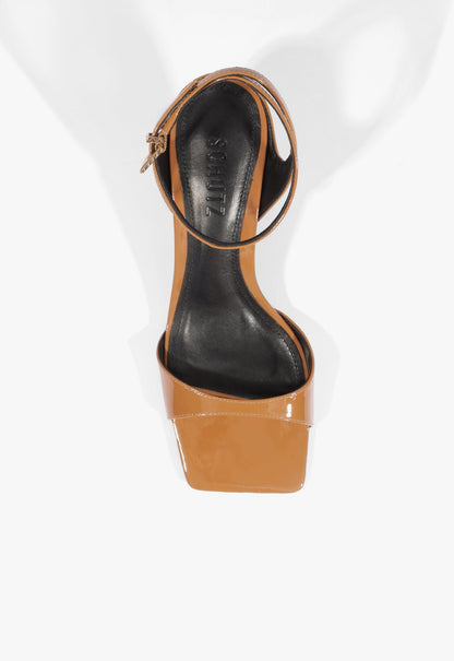 Ciara Mid Patent Leather Sandal - Schutz Shoes