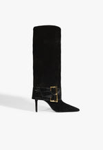 Beatrix Suede Boot 5 Black Suede - Schutz Shoes