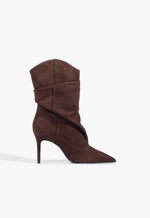Maryana Slouch Nubuck Bootie 5 Root Brown Nubuck - Schutz Shoes