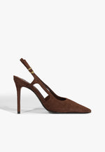 Boris Pump 5 Root Brown Croc - Schutz Shoes