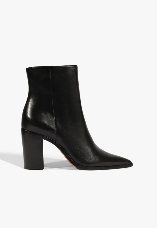 Mikki Block Bootie 5 Black Leather - Schutz Shoes
