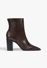 Mikki Block Bootie 5 brown Leather - Schutz Shoes