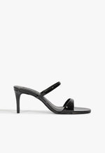 Jessica Mid Mule Patent Sandal 5 Black Patent - Schutz Shoes