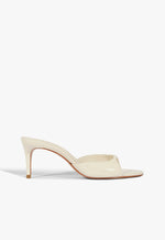 Arlette Mule Patent Leather Sandal 5 Sugar White Patent - Schutz Shoes