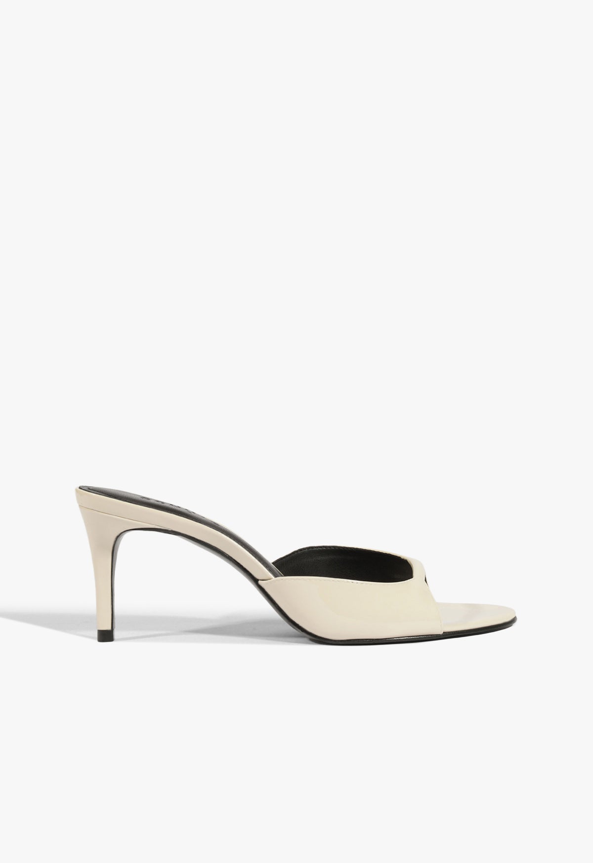Arlette Mule Patent Sandal 5 White Patent - Schutz Shoes