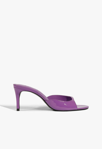 Arlette Mule Patent Sandal 5 Purple Patent - Schutz Shoes