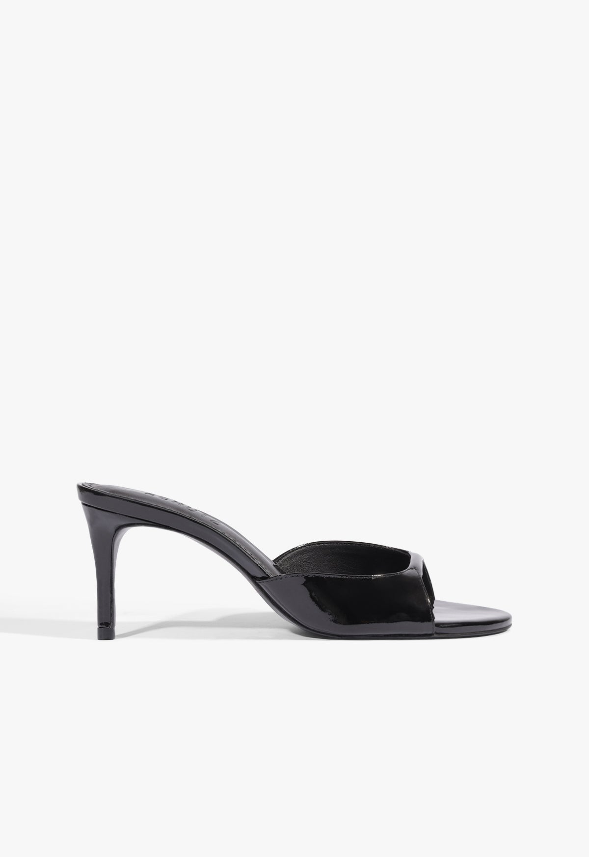 Arlette Mule Patent Sandal 5 Black Patent - Schutz Shoes