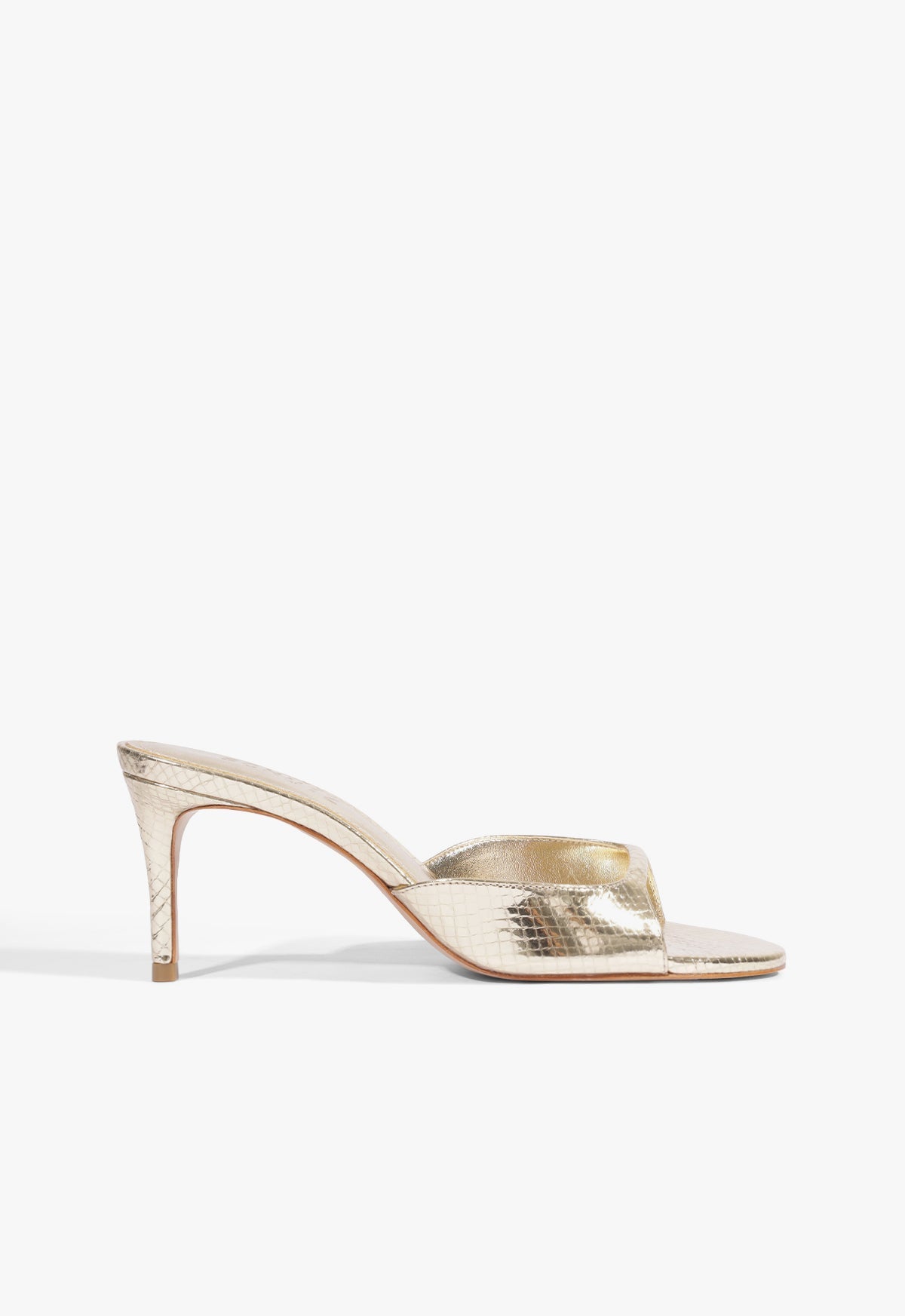 Arlette Mule Metallic Sandal 5 Gold Metallic - Schutz Shoes