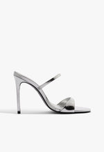 Jessica Mule Metallic Sandal 5 Silver Metallic - Schutz Shoes