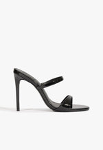 Jessica Mule Patent Sandal 5 Black Patent - Schutz Shoes