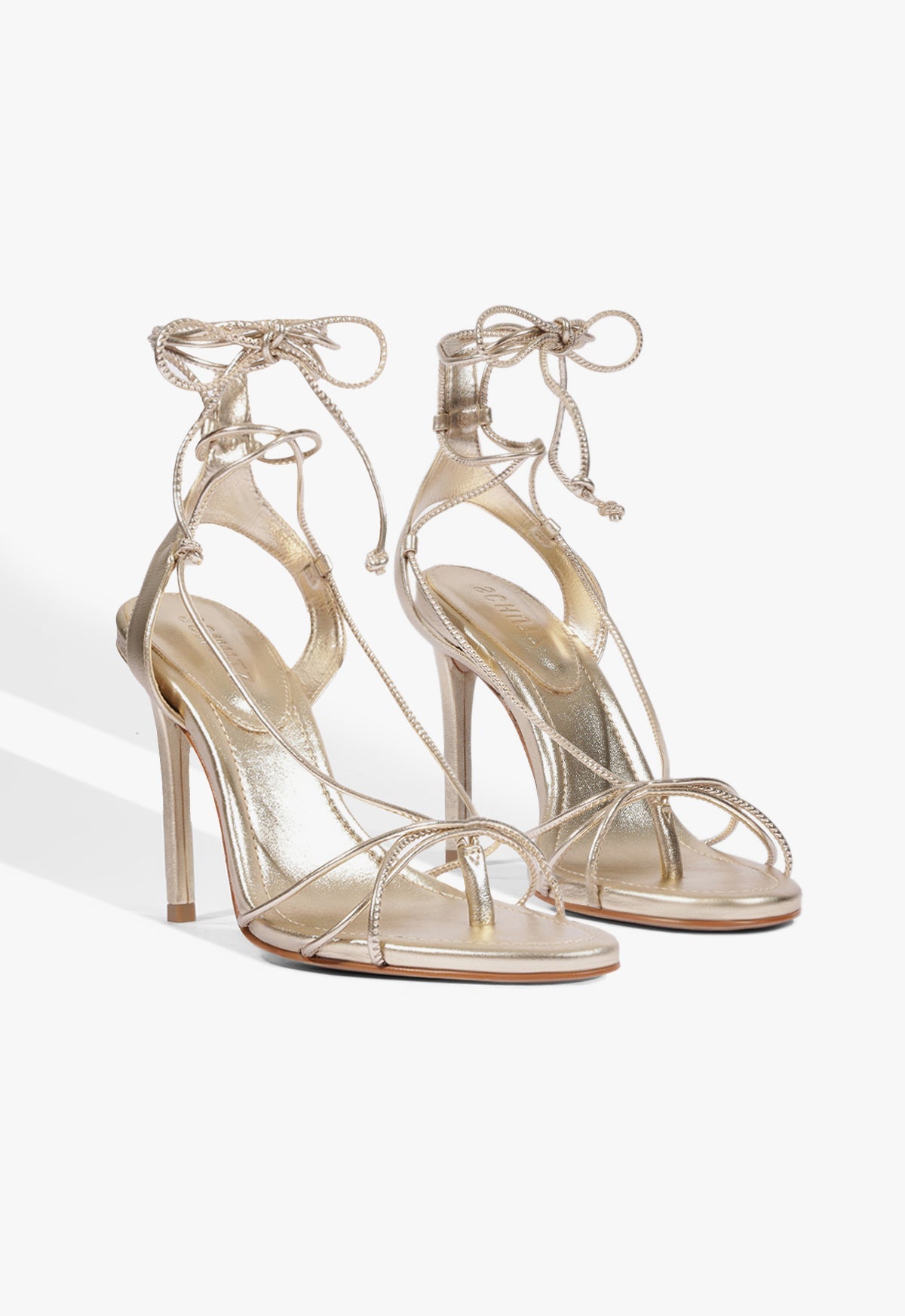 Demetria Metallic Leather Sandal - Schutz Shoes