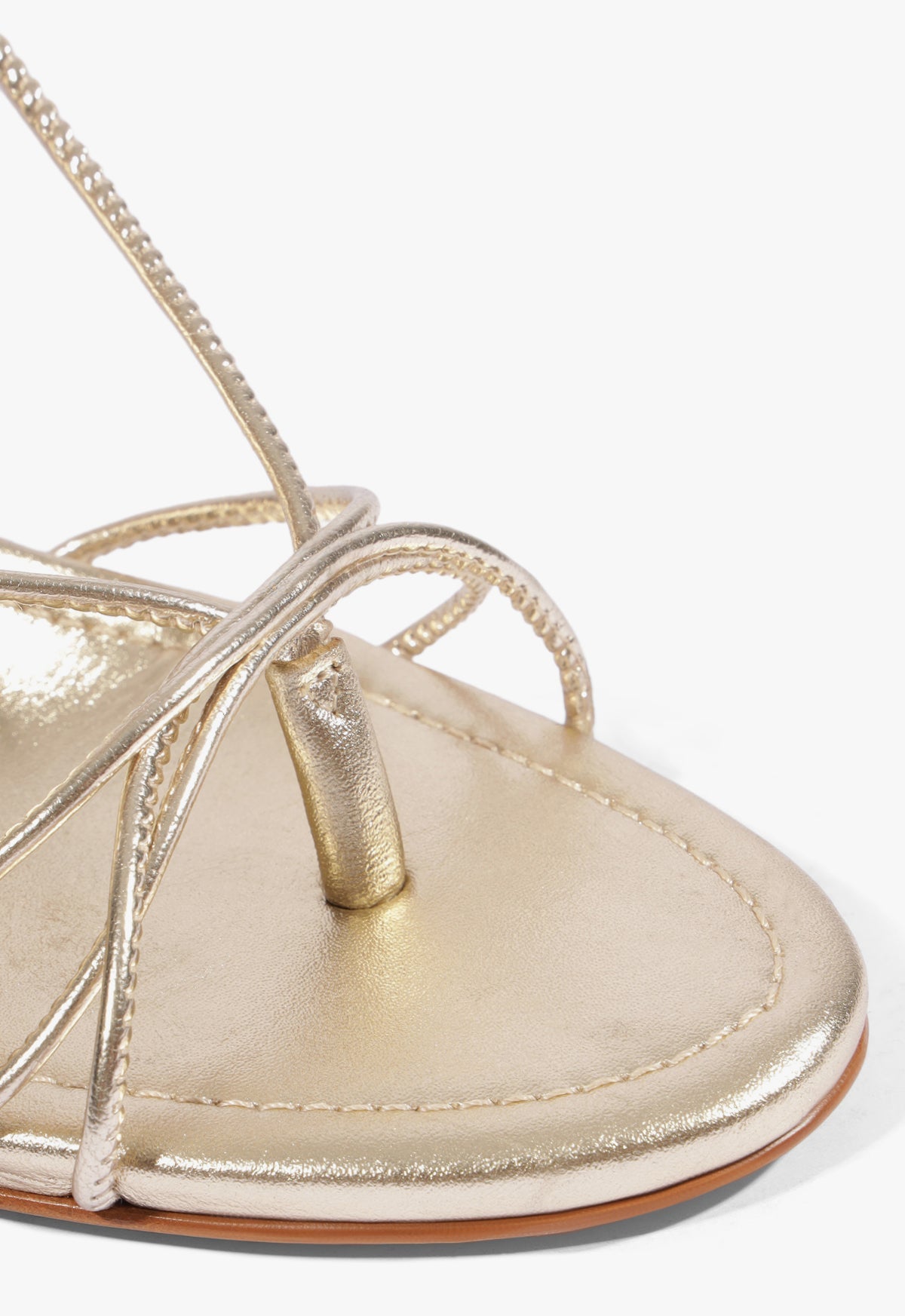 Demetria Metallic Leather Sandal - Schutz Shoes