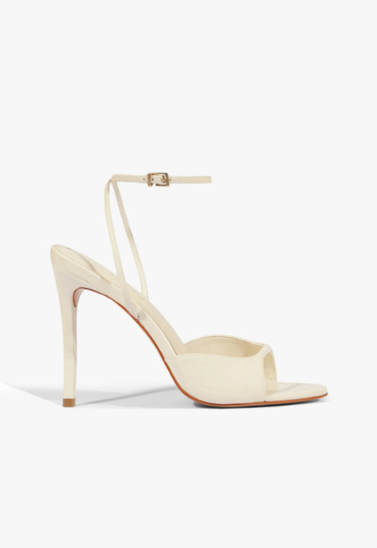 Arlette Patent Leather Sandal 5 Sugar White Patent - Schutz Shoes