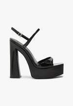 Arlene Patent Leather Platform Sandal 5 Black Patent - Schutz Shoes